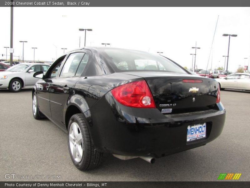 Black / Gray 2008 Chevrolet Cobalt LT Sedan