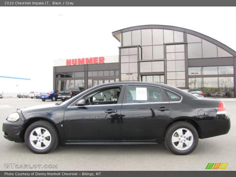 Black / Gray 2010 Chevrolet Impala LT