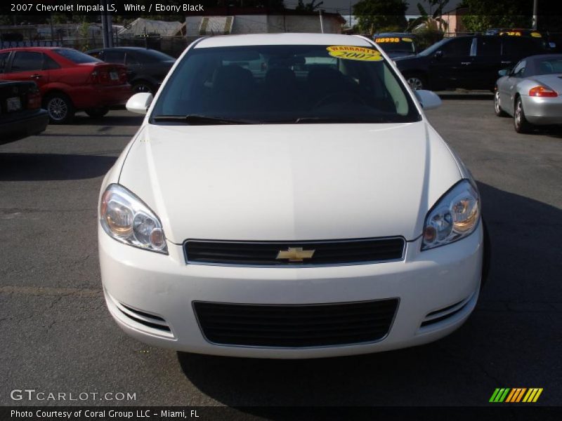 White / Ebony Black 2007 Chevrolet Impala LS
