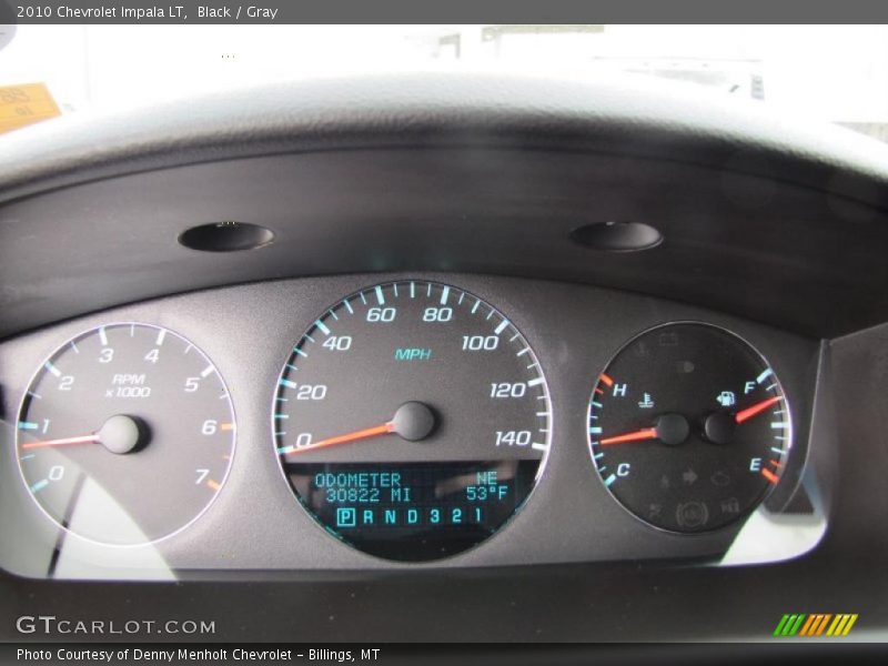 Black / Gray 2010 Chevrolet Impala LT