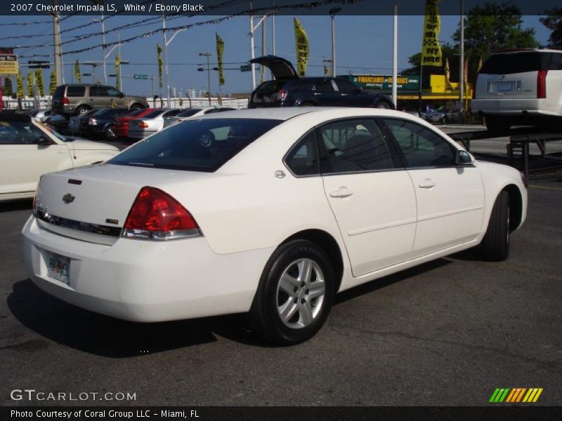 White / Ebony Black 2007 Chevrolet Impala LS