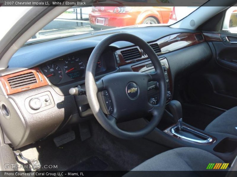 White / Ebony Black 2007 Chevrolet Impala LS