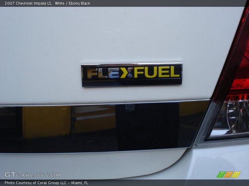 White / Ebony Black 2007 Chevrolet Impala LS