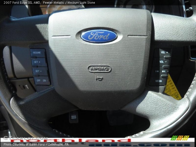 Pewter Metallic / Medium Light Stone 2007 Ford Edge SEL AWD