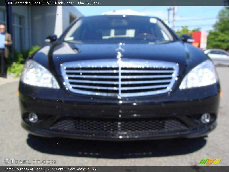 Black / Black 2008 Mercedes-Benz S 550 4Matic Sedan