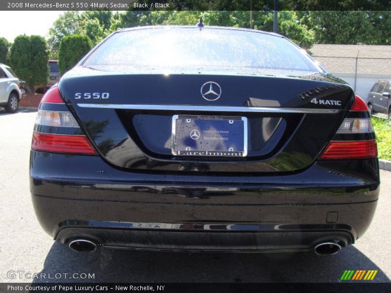 Black / Black 2008 Mercedes-Benz S 550 4Matic Sedan