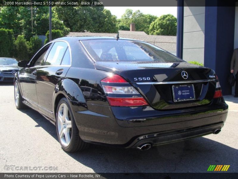 Black / Black 2008 Mercedes-Benz S 550 4Matic Sedan