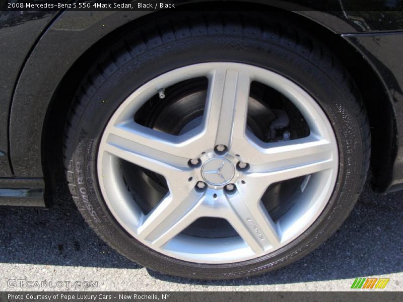 Black / Black 2008 Mercedes-Benz S 550 4Matic Sedan