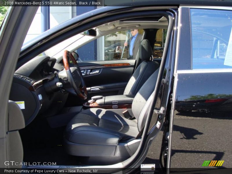 Black / Black 2008 Mercedes-Benz S 550 4Matic Sedan