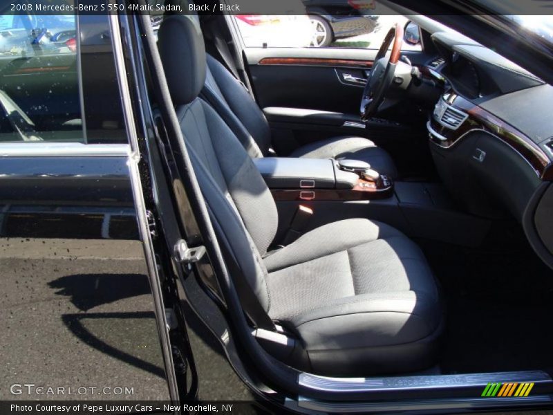 Black / Black 2008 Mercedes-Benz S 550 4Matic Sedan
