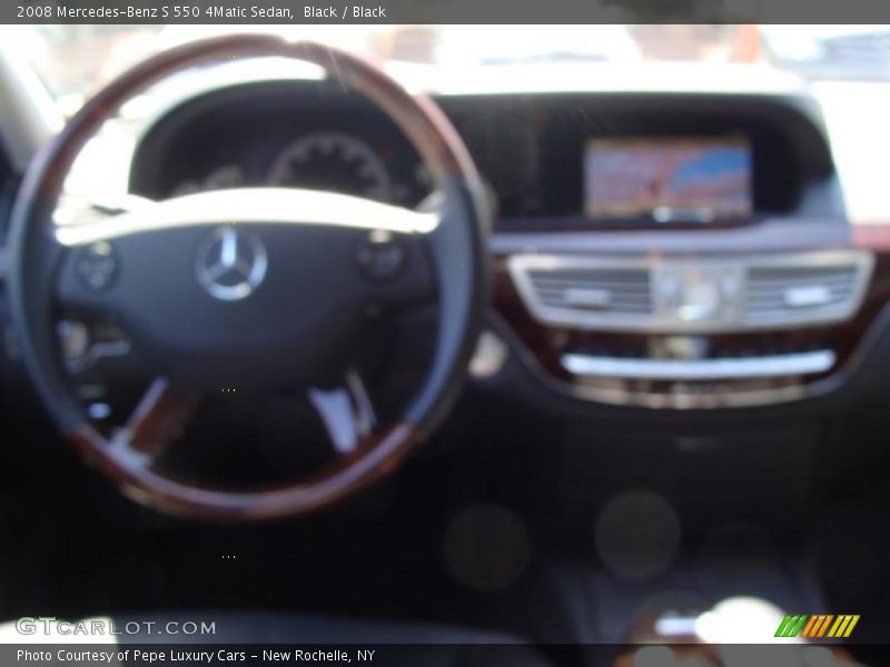 Black / Black 2008 Mercedes-Benz S 550 4Matic Sedan