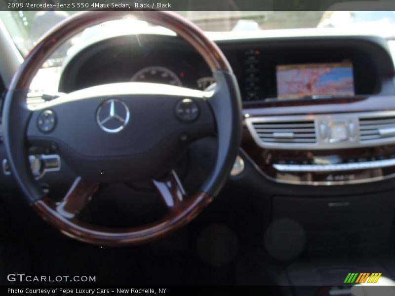 Black / Black 2008 Mercedes-Benz S 550 4Matic Sedan