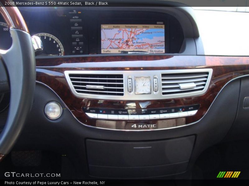 Black / Black 2008 Mercedes-Benz S 550 4Matic Sedan