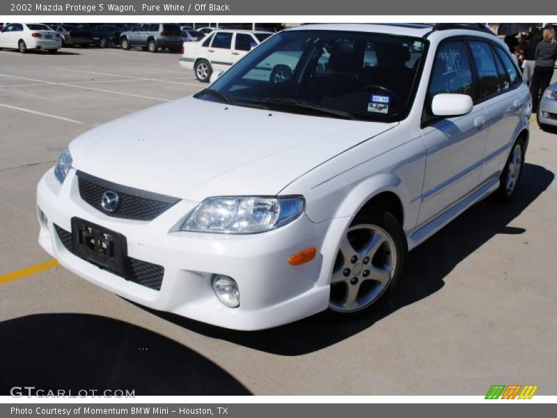 Pure White / Off Black 2002 Mazda Protege 5 Wagon