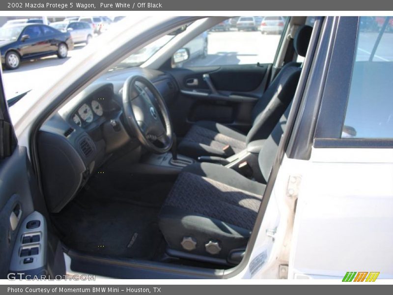 Pure White / Off Black 2002 Mazda Protege 5 Wagon