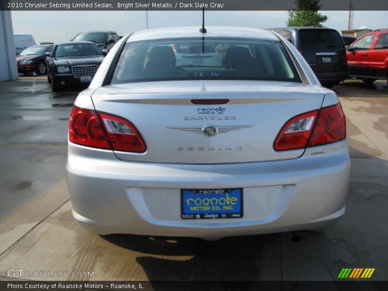 Bright Silver Metallic / Dark Slate Gray 2010 Chrysler Sebring Limited Sedan