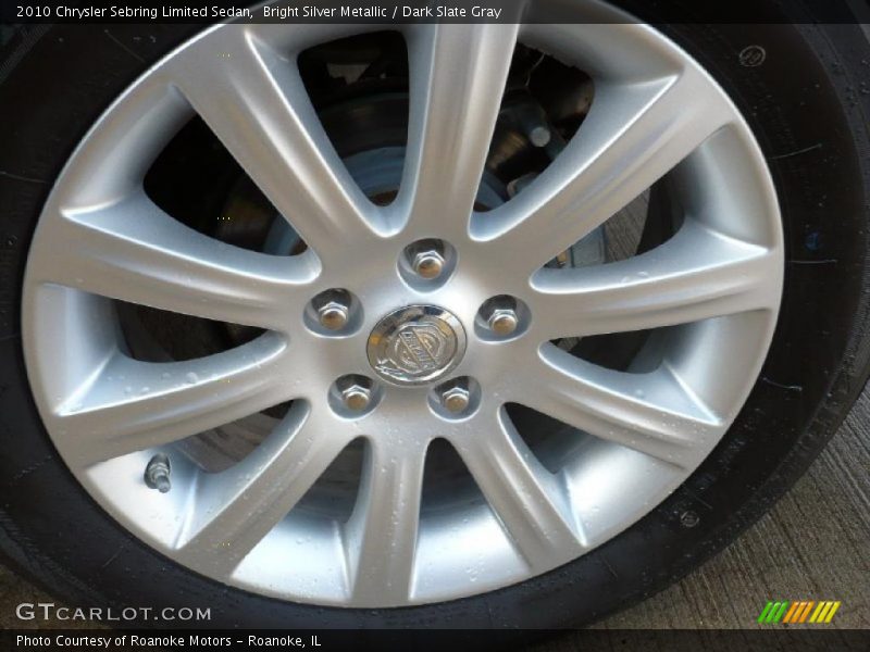 Bright Silver Metallic / Dark Slate Gray 2010 Chrysler Sebring Limited Sedan