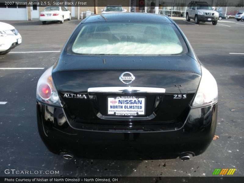 Super Black / Frost 2007 Nissan Altima 2.5 S