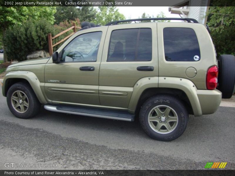 Cactus Green Metallic / Dark Slate Gray 2002 Jeep Liberty Renegade 4x4