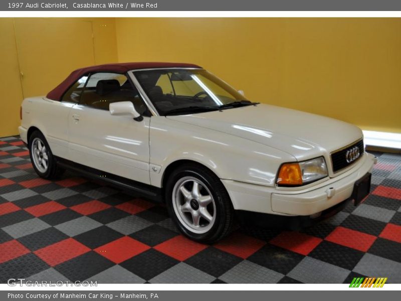 Casablanca White / Wine Red 1997 Audi Cabriolet