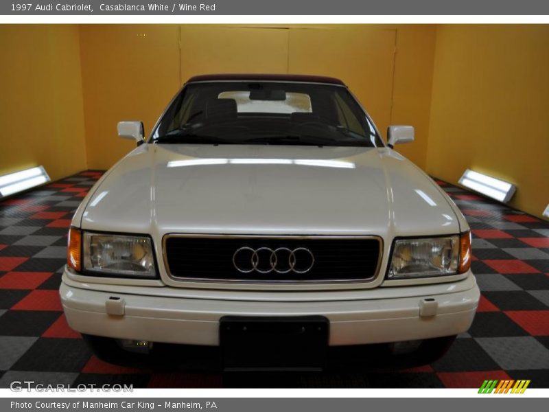Casablanca White / Wine Red 1997 Audi Cabriolet