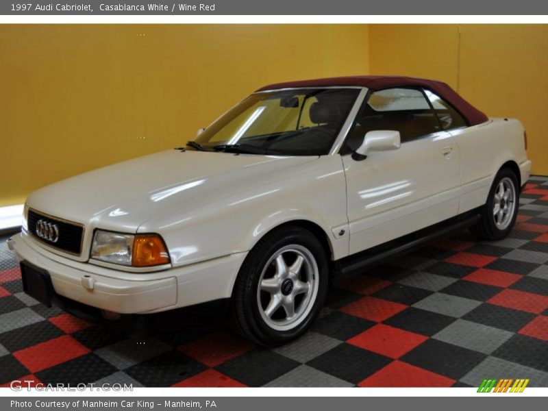 Casablanca White / Wine Red 1997 Audi Cabriolet