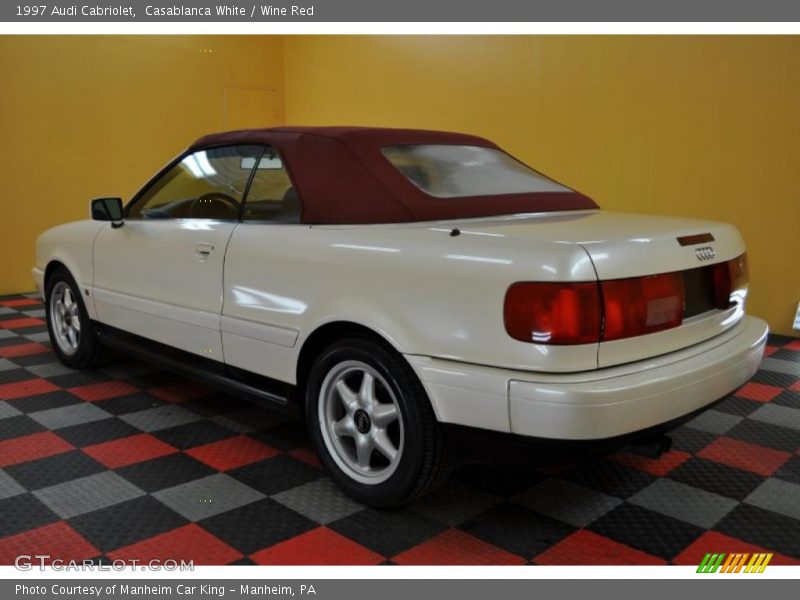 Casablanca White / Wine Red 1997 Audi Cabriolet