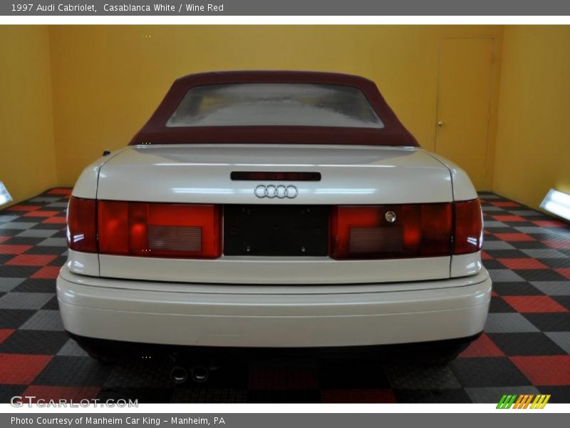 Casablanca White / Wine Red 1997 Audi Cabriolet