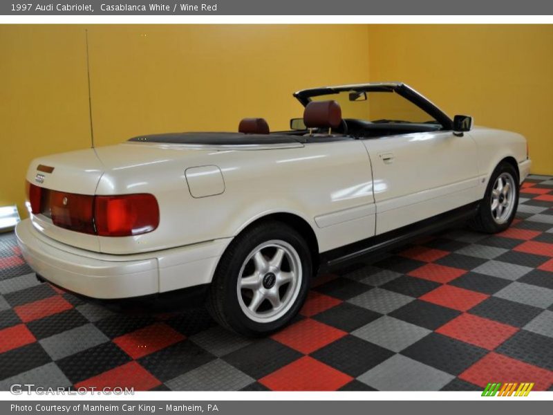 Casablanca White / Wine Red 1997 Audi Cabriolet