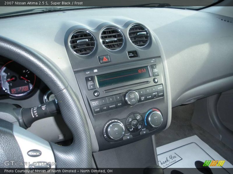 Super Black / Frost 2007 Nissan Altima 2.5 S