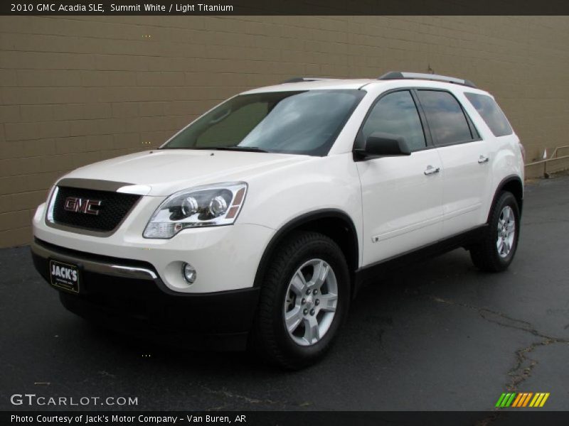 Summit White / Light Titanium 2010 GMC Acadia SLE