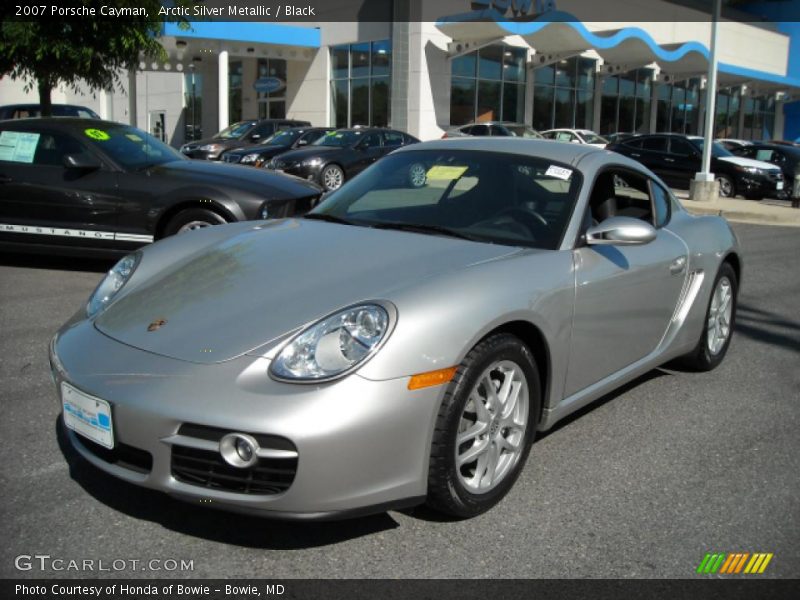 Arctic Silver Metallic / Black 2007 Porsche Cayman