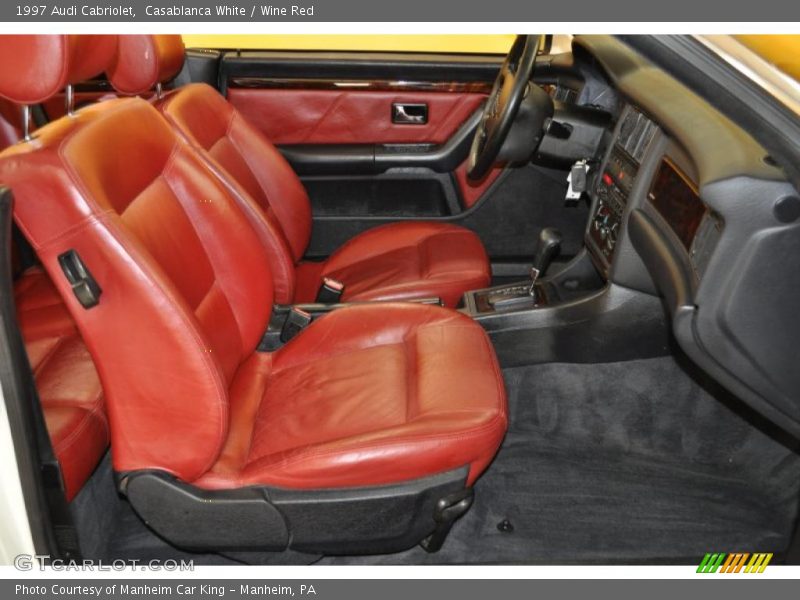 Casablanca White / Wine Red 1997 Audi Cabriolet