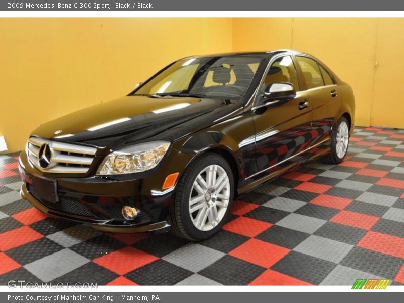 Black / Black 2009 Mercedes-Benz C 300 Sport