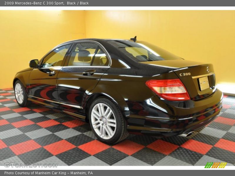 Black / Black 2009 Mercedes-Benz C 300 Sport