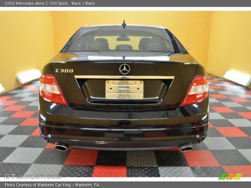 Black / Black 2009 Mercedes-Benz C 300 Sport