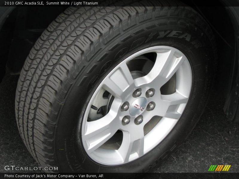 Summit White / Light Titanium 2010 GMC Acadia SLE