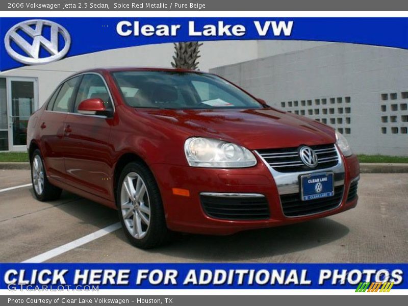 Spice Red Metallic / Pure Beige 2006 Volkswagen Jetta 2.5 Sedan