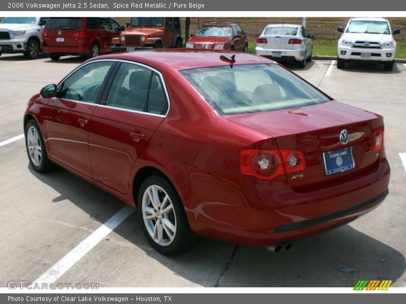 Spice Red Metallic / Pure Beige 2006 Volkswagen Jetta 2.5 Sedan