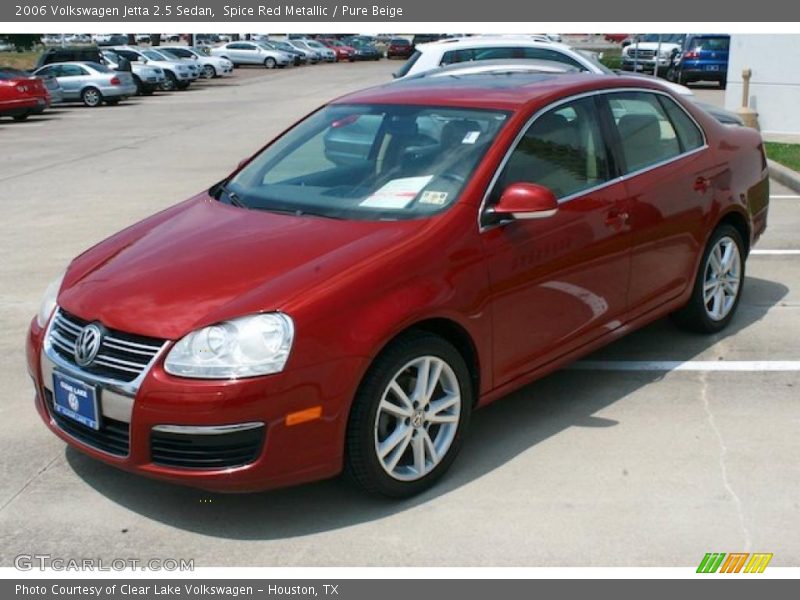 Spice Red Metallic / Pure Beige 2006 Volkswagen Jetta 2.5 Sedan