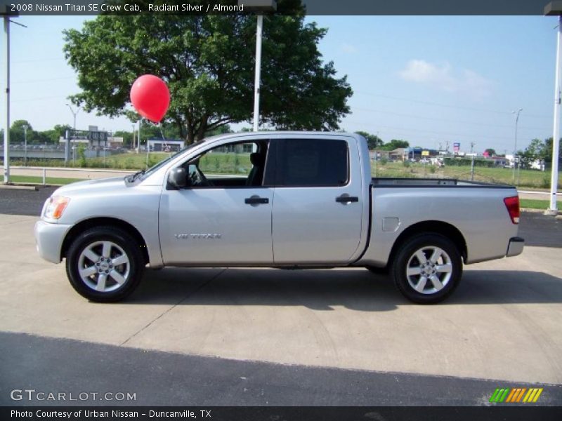 Radiant Silver / Almond 2008 Nissan Titan SE Crew Cab