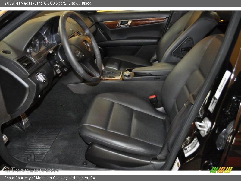 Black / Black 2009 Mercedes-Benz C 300 Sport