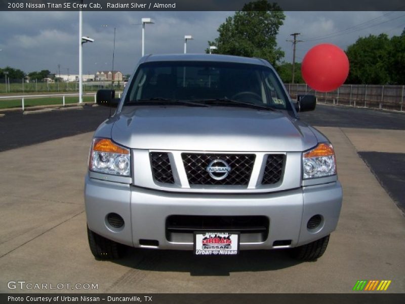 Radiant Silver / Almond 2008 Nissan Titan SE Crew Cab