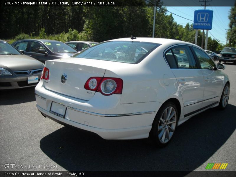 Candy White / Pure Beige 2007 Volkswagen Passat 2.0T Sedan