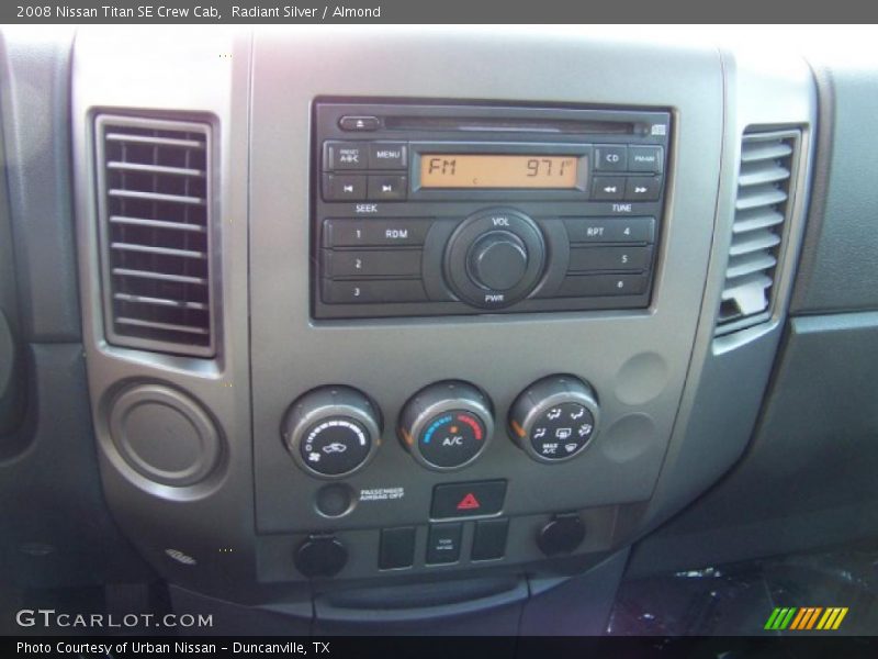 Radiant Silver / Almond 2008 Nissan Titan SE Crew Cab