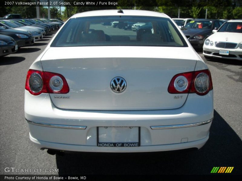 Candy White / Pure Beige 2007 Volkswagen Passat 2.0T Sedan