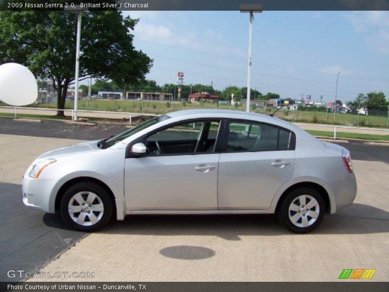 Brilliant Silver / Charcoal 2009 Nissan Sentra 2.0