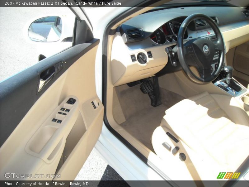 Candy White / Pure Beige 2007 Volkswagen Passat 2.0T Sedan