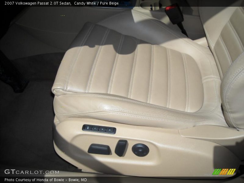 Candy White / Pure Beige 2007 Volkswagen Passat 2.0T Sedan