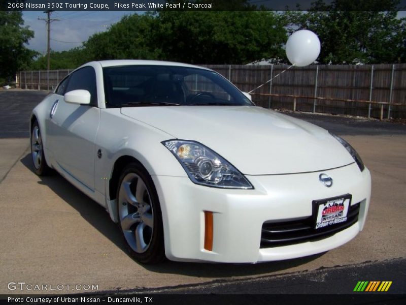 Pikes Peak White Pearl / Charcoal 2008 Nissan 350Z Touring Coupe